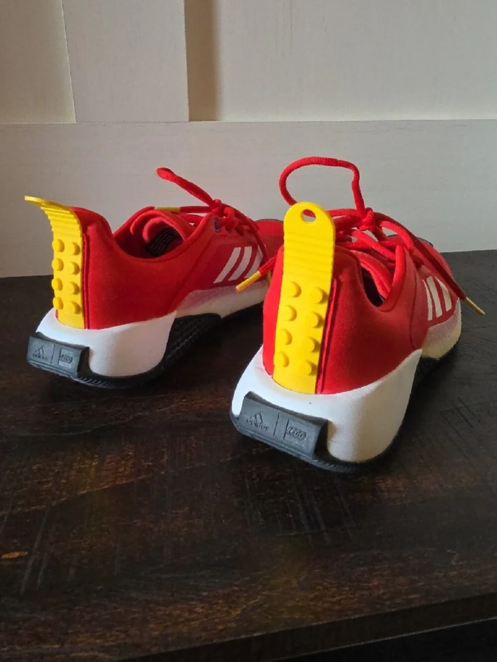 Lego X adidas Kids Sneakers Red with White Stripes